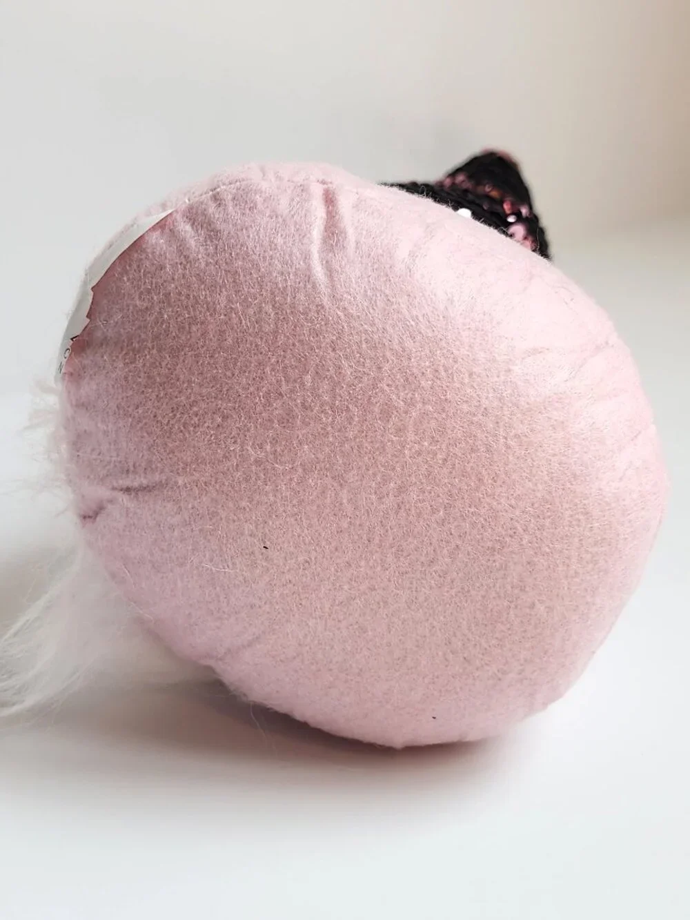 Plush Reversible Sequin Hat Gnome Pink Silver Flip Sequins Christmas Decor 15
